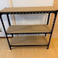 スチールラック(天板コルク) W90cm x D30 cm x ...