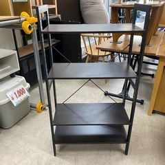 7627 ニトリ シェルフラック ブラウン 4段 4段ラック 本棚 軽量 モダン ナチュラルモダン シェルフの画像