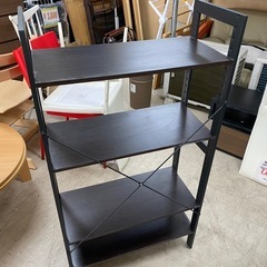 7627 ニトリ シェルフラック ブラウン 4段 4段ラック 本棚 軽量 モダン ナチュラルモダン シェルフの画像