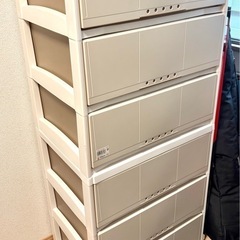 洋服タンス／チェスト三段x 2個セット, 1/19〆切の画像