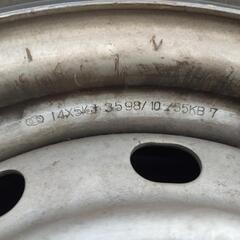175/80R14 88Q　ブリヂストン ブリザック　スタッドレス　５穴　タイヤホイールセット　４本セットの画像