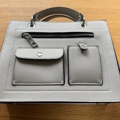 ZARA バケットカバン　ホワイト　美品