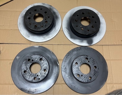 [ほぼ未使用]DIXSEL PD-type GXE10アルテッツァ(98/10〜05/7)ブレーキローター前後セット 15インチホイー