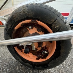最終値下げです！【2台セット】アルミ 台車 運搬 作業台車 コンテナカー 手押し 農家 農業 農作業 二輪 2輪 二輪車 2輪車 一輪車 1輪車の画像