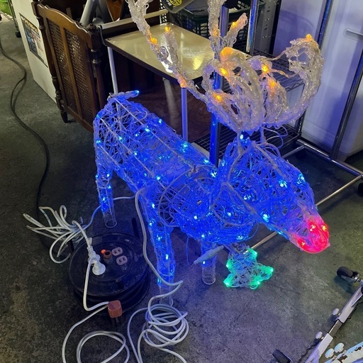 ☆現状品☆激安品☆ガーデンイルミネーション　LED トナカイ