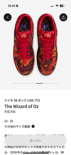 新品、未使用　ナイキSBダンクLOWプロ