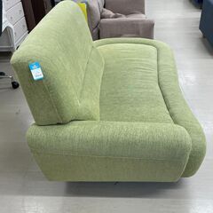 【ジモティ来店特価！！】2人掛けソファ　グリーン　J-250111の画像