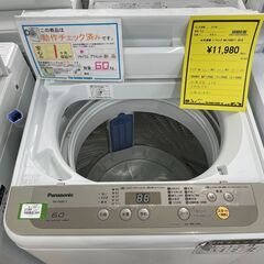 【ジモティ来店特価！！】洗濯機　パナソニック　NA-F60B11　2018　J-250113