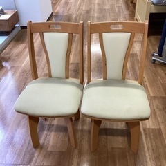 回転チェア2脚セット【町田市再生家具】242683
