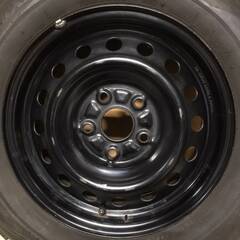 スチールホイール　15インチ　6J　PCD114.3　5穴　ET約48　ハブ径約60　BRIDGESTONE　BLIZZAK　VRX2　195/65R15　2018年　4本の画像