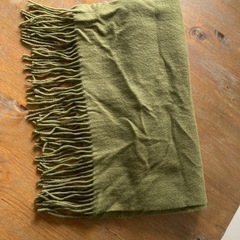 【美品】カシミアウール100% ワインレッドとカーキのセットの画像