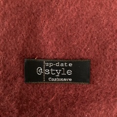 【美品】カシミアウール100% ワインレッドとカーキのセットの画像