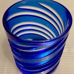 切子 細工 ロック グラス × ２ 伝統 工芸 アンティーク レトロ  食器 レアの画像