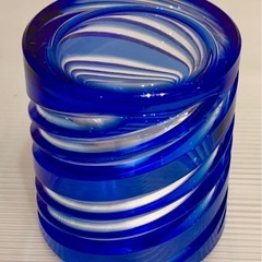 切子 細工 ロック グラス × ２ 伝統 工芸 アンティーク レトロ  食器 レアの画像