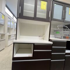 【ジモティ来店特価！！】食器棚　ダークブラウン　J-250118