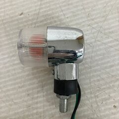 クリア メッキ ウインカー 丸型 ミニ レンズ バイク用パーツ 4個 J0729の画像