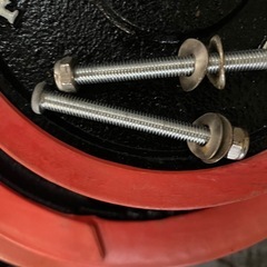  配送組み立て無料　ワサイ ハーフラックパワーラック　アイロテックバーベル、ウェイト付きの画像