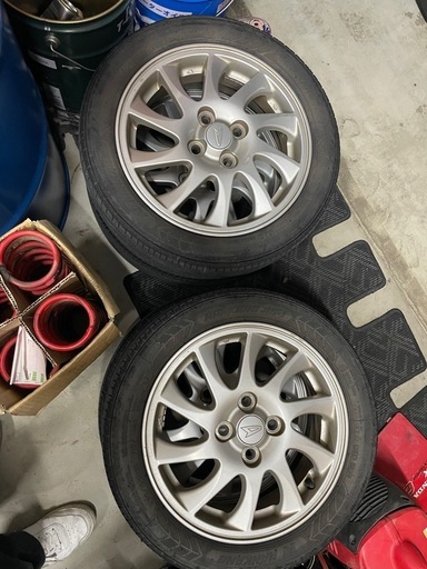 ダイハツ純正アルミ　タイヤ付き
