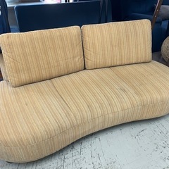 Y2501-035 アサヒ 3人掛けソファ 楕円 キズ 汚れあり