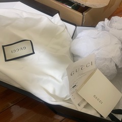 未使用　グッチ　ネクタイ+ グッチ　空箱の画像