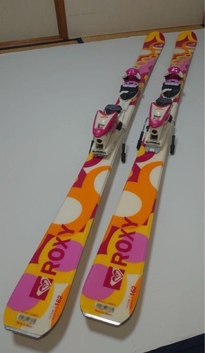 ロキシー ROXY スキー板 ビンディング付き 162cm ホットワックス済み
