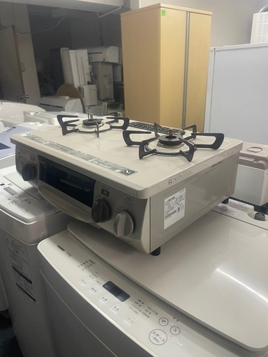 配送可能　保証付き ガスコンロ ガステーブル 都市ガス 左強火 リンナイ KGM33NBEL