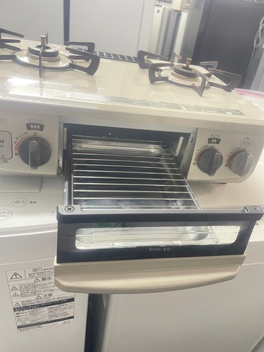 配送可能　保証付き ガスコンロ ガステーブル 都市ガス 左強火 リンナイ KGM33NBEL