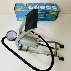 空気入れ　足踏み式　　タイヤ　アウトドア用品　【j218】