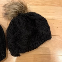 ニット帽　親子ペアの画像