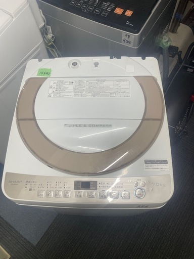 配送設置無料　保証付き SHARP 7kg 洗濯機 ES-KS70T-N