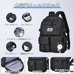 【新品】リュック　男女兼用　防水の画像
