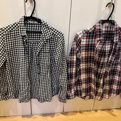 チェックシャツ2枚セット