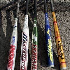 中古品　ソフトボール　バットセット５本