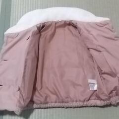 美品 120cm うすピンク アウターの画像