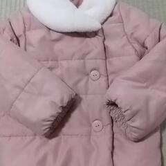 美品 120cm うすピンク アウターの画像