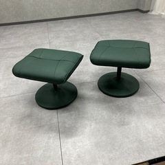 未使用　オットマン　スツール　足置き２つセット