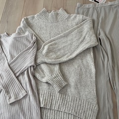 レディース服　ベージュ系3点セット