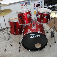 ZENN ドラムセット フットペダル欠品 バスドラム/スネア/タ...