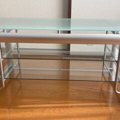 美品　ガラス製テレビ台