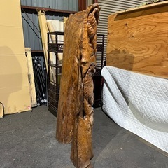 木製彫刻　虎　アンティーク　衝立の画像