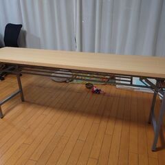 木目調　長机