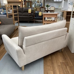 S748 ⭐NITORI 2Pコンパクトソファ ベージュ 幅133cm USED