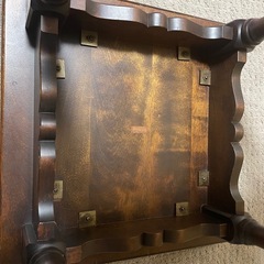 近日終了します。します。北海道民芸家具 レトロ ビンテージ風　飾り台 木製 棚の画像