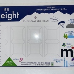 観光用の標高表示シートの画像