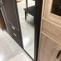 ワードローブ　ニトリ　ミラー付き　ブラウン　【トレファク堺福田店】の画像
