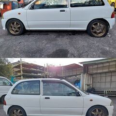 ｽﾊﾞﾙ KW3 ｳﾞｨｳﾞｨｵ 5速ﾏﾆｭｱﾙ 1996y 車高調 ﾏﾌﾗｰ付き※ｱﾙﾐﾎｲｰﾙ無しの画像