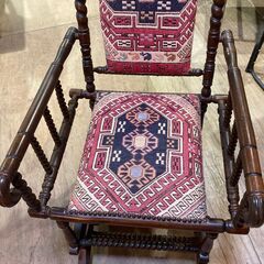 【愛品館 市原店】イギリス製バネ式ロッキングチェアの画像