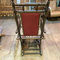 【愛品館 市原店】イギリス製バネ式ロッキングチェアの画像