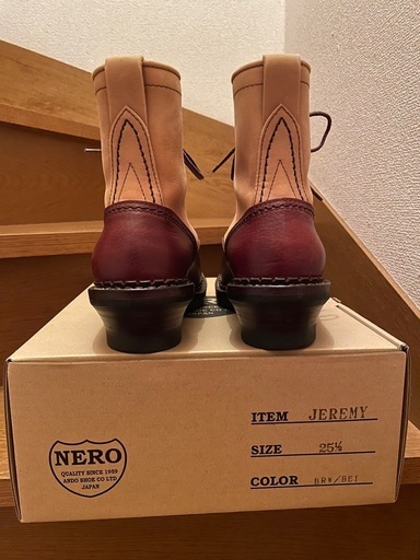 安藤製靴　25.5センチ　ワークブーツ　 JEREMY4th 生産終了モデル　ジェレミー　希少　ツートンカラー