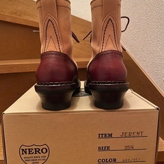 安藤製靴　25.5センチ　ワークブーツ　 JEREMY4th 生産終了モデル　ジェレミー　希少　ツートンカラーの画像